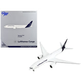 Boeing 777F Commercial Aircraft Lufthansa Cargo White With Dark Blue Tail 1/400 Diecast Model Airplane By Geminijets