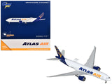 Boeing 777200LRF Commercial Aircraft Atlas Air (N703GT) White with Blue Tail Interactive Series 1/400 Diecast Model Airplan