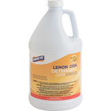 Genuine Joe Lemon Dish Detergent Gallon Liquid 128 fl oz (4 quart) Lemon Scent 1 Each White