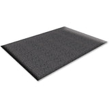 Genuine Joe Soft Step Vinyl AntiFatigue Mats Warehouse 36 Length x 24 Width x 0.38 Thickness Vinyl Black