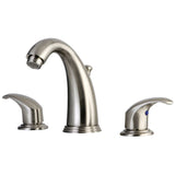 Kingston Brass Gkb988Ll Widespread Bathroom Faucet, Brushed Nickel