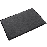 Rely-On Olefin 3'x6' Charcoal Wiper Mat