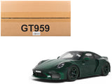 2024 Brabus 900 RocketR Green Metallic with Green Carbon Hood 1/18 Model Car by GT Spirit