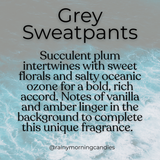 Grey Sweatpants | Wax Melts