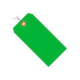 Global Industrial™ Shipping Tag Pre Wired#6 5-1/4L X 2-5/8W Fluorescent Green 1000/Pk