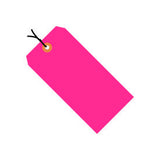 Global Industrial™ Shipping Tag Pre Wired#3 3-3/4L X 1-7/8W Fluorescent Pink 1000/Pk