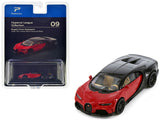 Bugatti Chiron Supersport Italian Red and Nocturne Black Hypercar League Collection 1/64 Diecast Model Car by PosterCars
