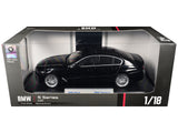 BMW 5 Series LCI Black Metallic with Moonroof 1/18 Diecast Model Car by Heimanba