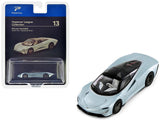 McLaren Speedtail Silver Metallic with Black Top Hypercar League Collection 1/64 Diecast Model Car by PosterCars