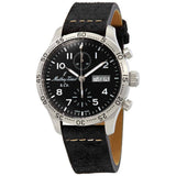 Mathey-Tissot Type 21 Chronograph Genuine Leather Black Dial Automatic H1821CHATLNG Mens Watch