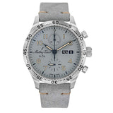 Mathey-Tissot Type 21 Chrono Leather Strap Grey Dial Automatic H1821Chtlg MenS Watch