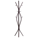 Iowa Twiggy Coat & Hat Rack Stand, Bronze Metal, 12 Hooks, 72H, Transitional