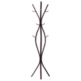 Iowa Twiggy Coat & Hat Rack Stand, Bronze Metal, 12 Hooks, 72H, Transitional