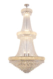 72 In Luxurious Two Tier Empire K9 Crystal Chandelier 35-Led Bulbs Classical Hardwired Ceiling Chandelier Lamp For Living Room
