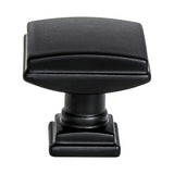 Berenson BE1275 1055 1.25 in. Tailored Traditional Knob Matte Black