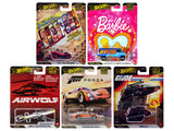 Pop Culture 2025 5 piece Set Q Premium Series Diecast Model Cars by Hot Wheels