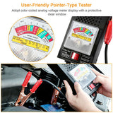 Battery Load Tester 6-12V 100A Battery Tester With Heavy Duty Insulated Copper Clips Carrying Handle For Automotive Repair