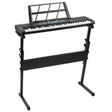 61 Keys Digital Music Electronic Keyboard Electric Musical Piano Instrument Kids Learning Keyboard W/ Stand Microphone For Begin