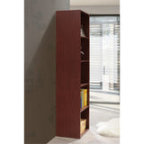 Hodedah 5-Shelf Bookcase In Mahogany