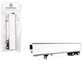 53 Spread Axle Refrigerated Trailer White 1/87 (HO) Plastic Model Car by HO Logistics