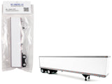 53 Spread Axle Dry Van Trailer White 1/87 (HO) Plastic Model Car by HO Logistics