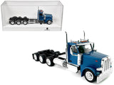 Peterbilt 589 3Axel Day Cab Blue Metallic 1/87 (HO) Plastic Model Car by HO Logistics