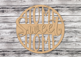 HOME sweet HOME Cut Out Door Hanger DIY Unfinished Kit