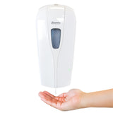 Gel Hand Sanitizer Dispenser On Wooden Stand, Light Oak