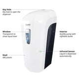 Gel Hand Sanitizer Dispenser On Wooden Stand, Light Oak