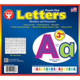 Rainbow Punch-Out Bulletin Board 3 Letters, 350 Pieces