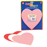 Tissue Paper Hearts, 6, Pack of 180