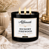 Hickory Firewood 3-Wick Candle