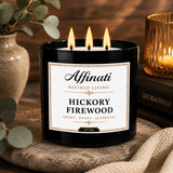 Hickory Firewood 3-Wick Candle