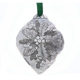 Holly Bulb Ornament