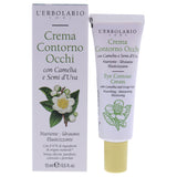 Eye Contour Cream with Camelia and Grape Seed by LErbolario for Unisex 0.5 oz Cream