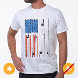 Men Classic Crew Tee American FlyWhite by DelSol for Men 1 Pc TShirt (XL)