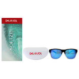 Solize Into the Sun Black and Clear to Blue by DelSol for Unisex 1 Pc Sunglasses
