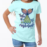 Girls Crew Tee Tales of a Mermaid Chill by DelSol for Women 1 Pc TShirt (3T)