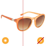 Solize Lola Frosted Peach to Red by DelSol for Women 1 Pc Sunglasses