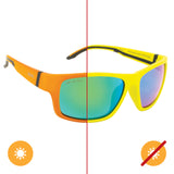 Solize Wild Thing Green to Orange by DelSol for Men 1 Pc Sunglasses