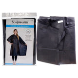 Nylon Styling Cape with Snap Closure Black by Scalpmaster for Unisex 1 Pc Apron