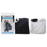 Nylon Reversible Chemical Cape with Snap Closure BlackSilver by Scalpmaster for Unisex 1 Pc Apron