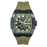 Ingersoll The Play Polyurethane Strap Green Skeleton Dial Automatic I15303 MenS Watch