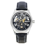 Ingersoll The Maverick Leather Strap Black Skeleton Dial Automatic I17401 MenS Watch