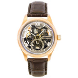 Ingersoll The Maverick Leather Strap Grey Skeleton Dial Automatic I17402 MenS Watch