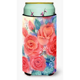 Caroline'S Treasures Roses Tall Boy Koozie Hugger, Multicolor