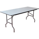 Interion Folding Wood Table 72W X 30L Gray