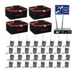 Professional 24-Bit Digital Stereo Wireless Assistive Listening System With 32 Receivers