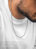 Silver Rope Chain (3mm)