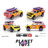 Kaido House x Mini GT 1:64 Datsun KAIDO 510 Wagon 4×4 Kaido ISLANDS V1- Orange